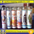 Wholesale White Candle velas bougies glass jar religious candles